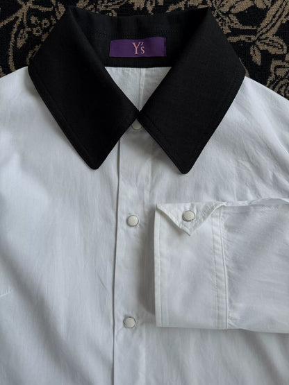 Yohji Yamamoto Y's White Button-Up Shirt