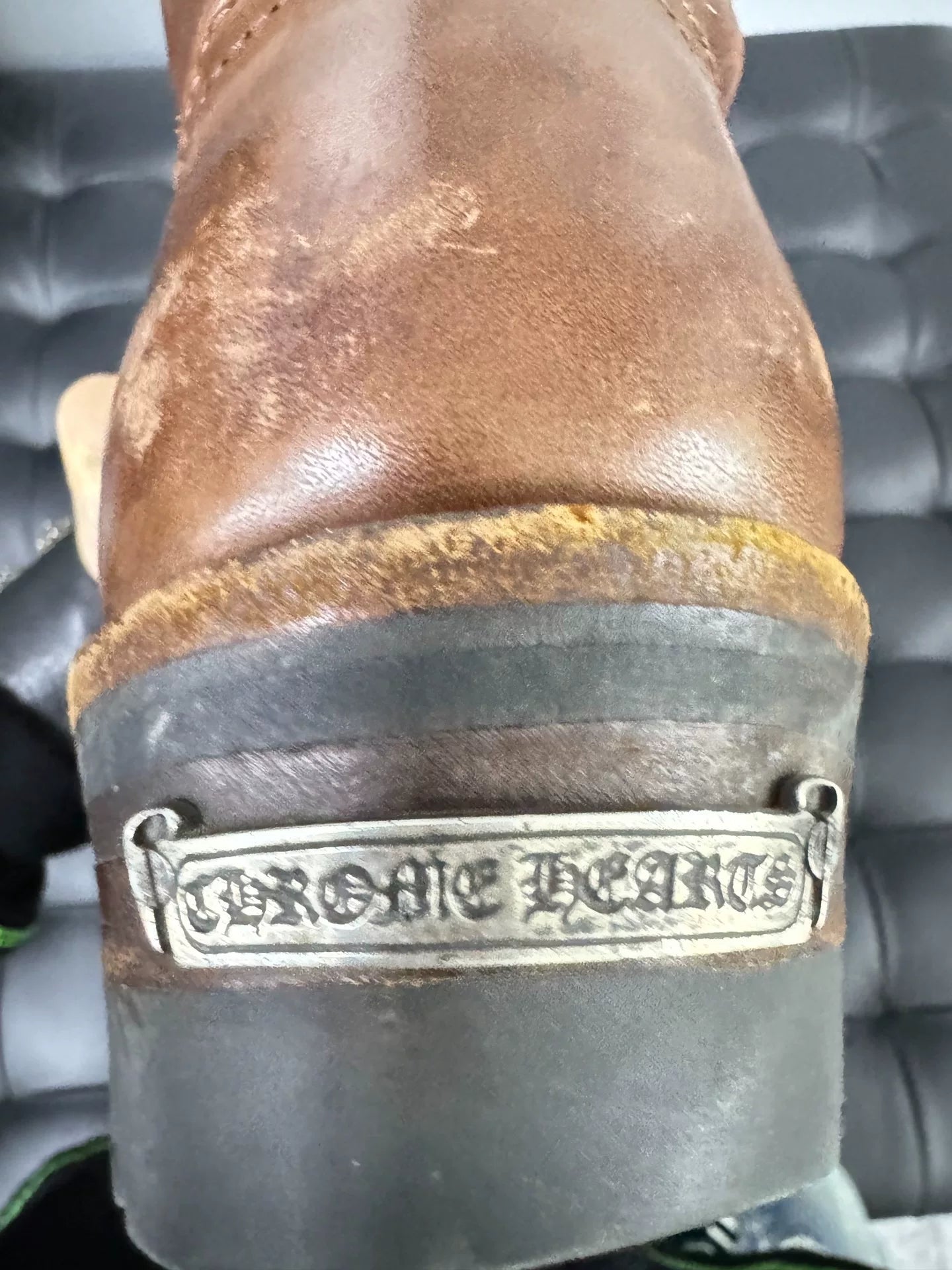 Chrome Hearts Wesco Brown Engineer Boots