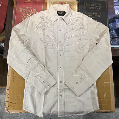 embroidered long-sleeve shirt by ralph lauren