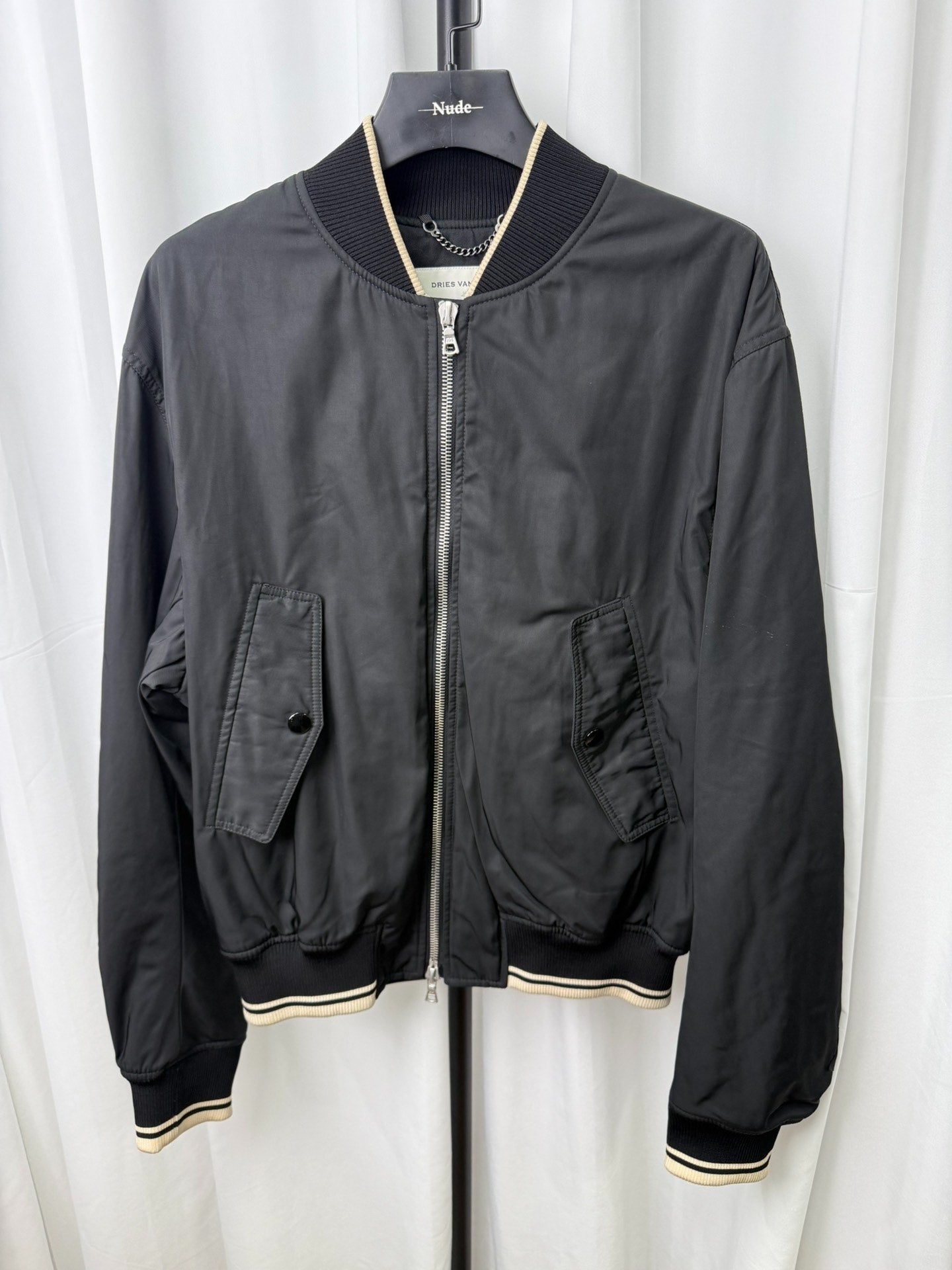 Dries Van Noten Back Zip Bomber Jacket