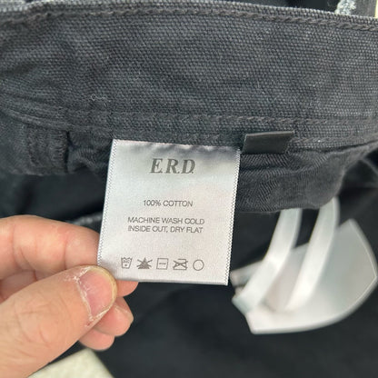 black workwear-style cargo pants for men