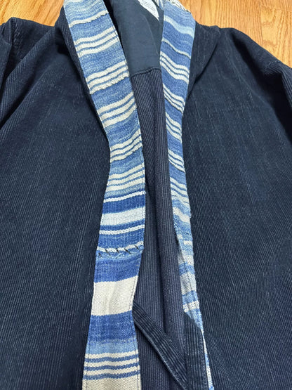 visvim lhamo corduroy shirt with stripes