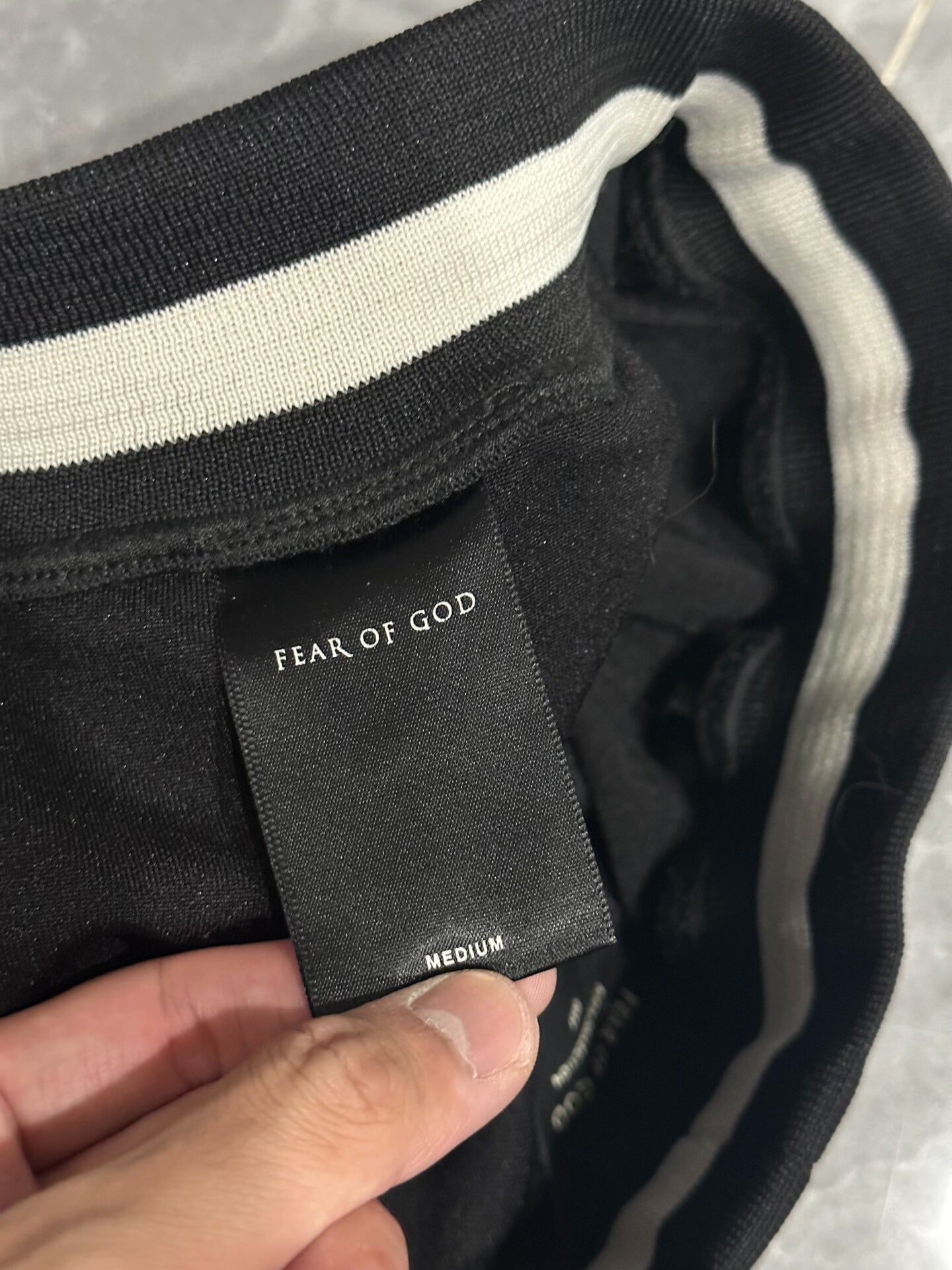 Fear of God Black and White Long Pants