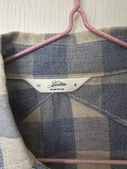 3SIXTEEN vintage Blue Pepper Salt Shirt