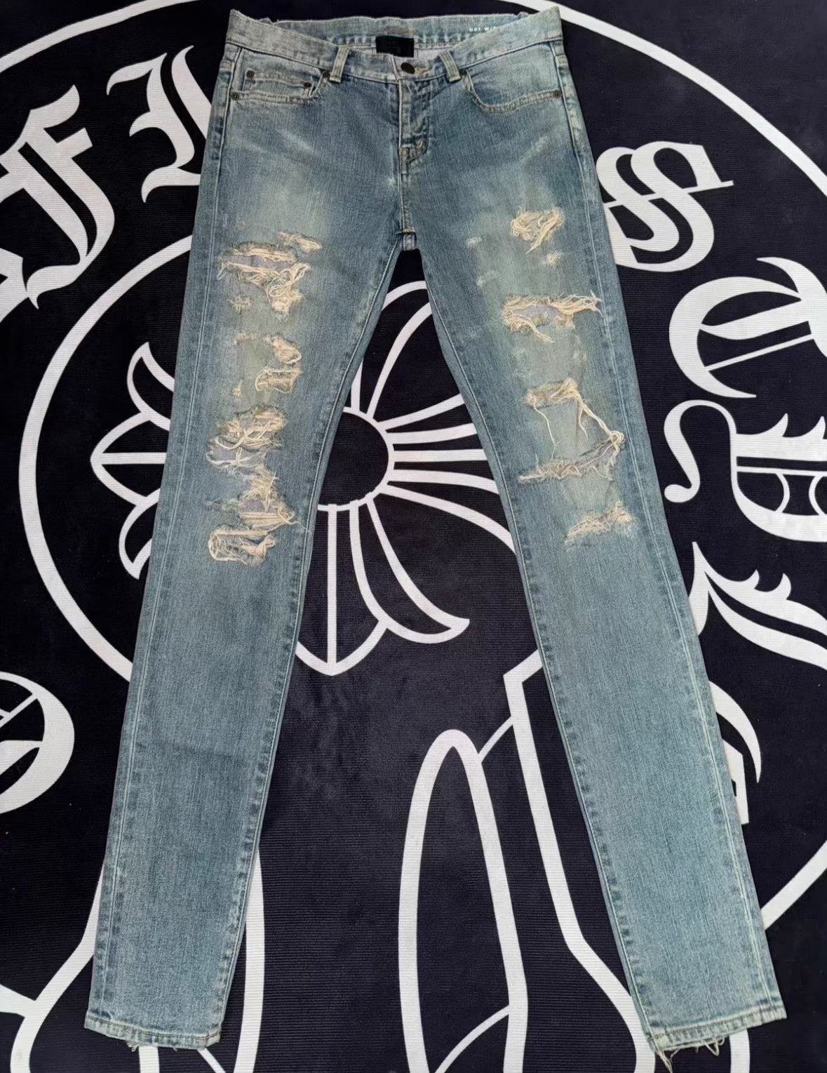 Saint Laurent SLP 14SS Distressed Jeans