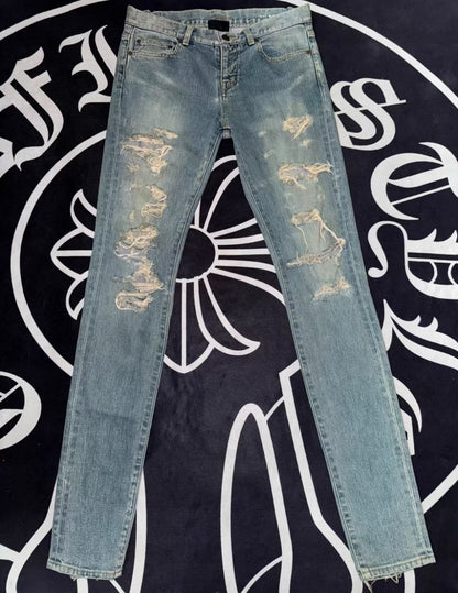 Saint Laurent SLP 14SS Distressed Jeans