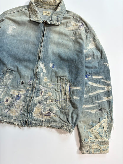 KAPITAL BORO Distressed Denim Jacket