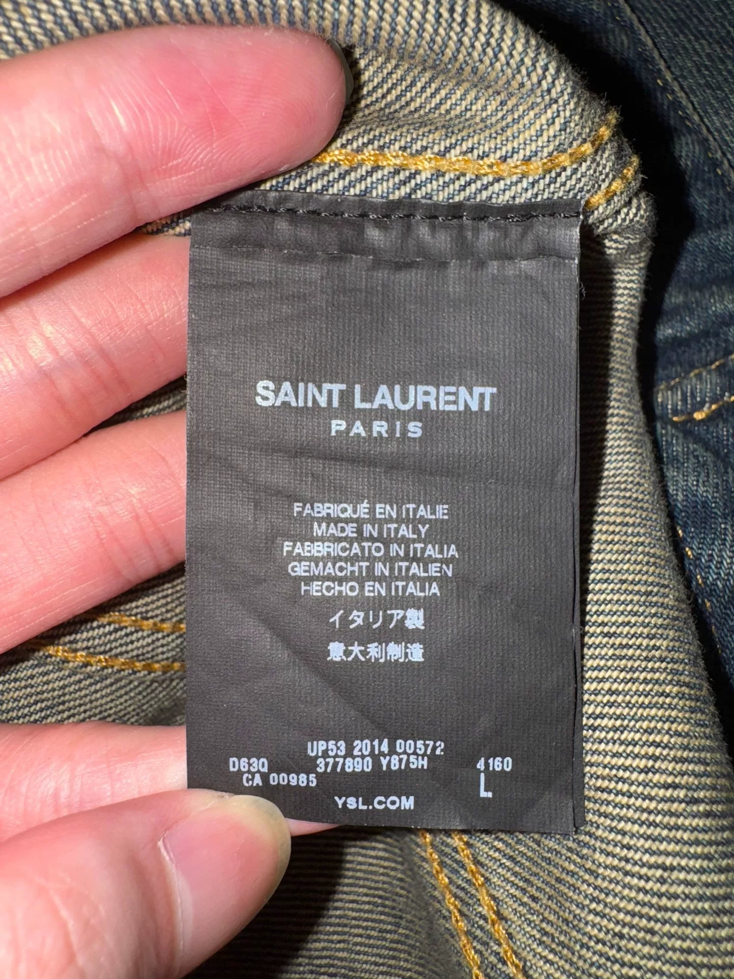 Vintage Saint Laurent Denim Jacket