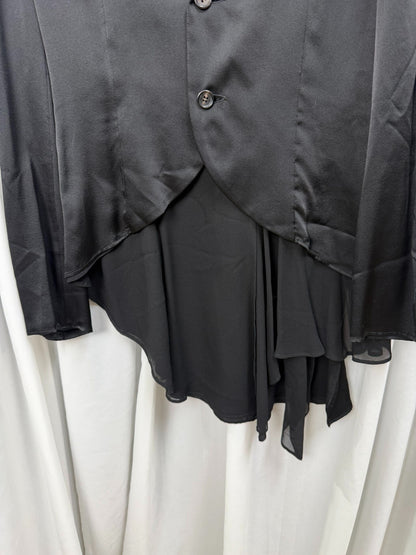 Yohji Yamamoto Noir Silk Tulle Blazer