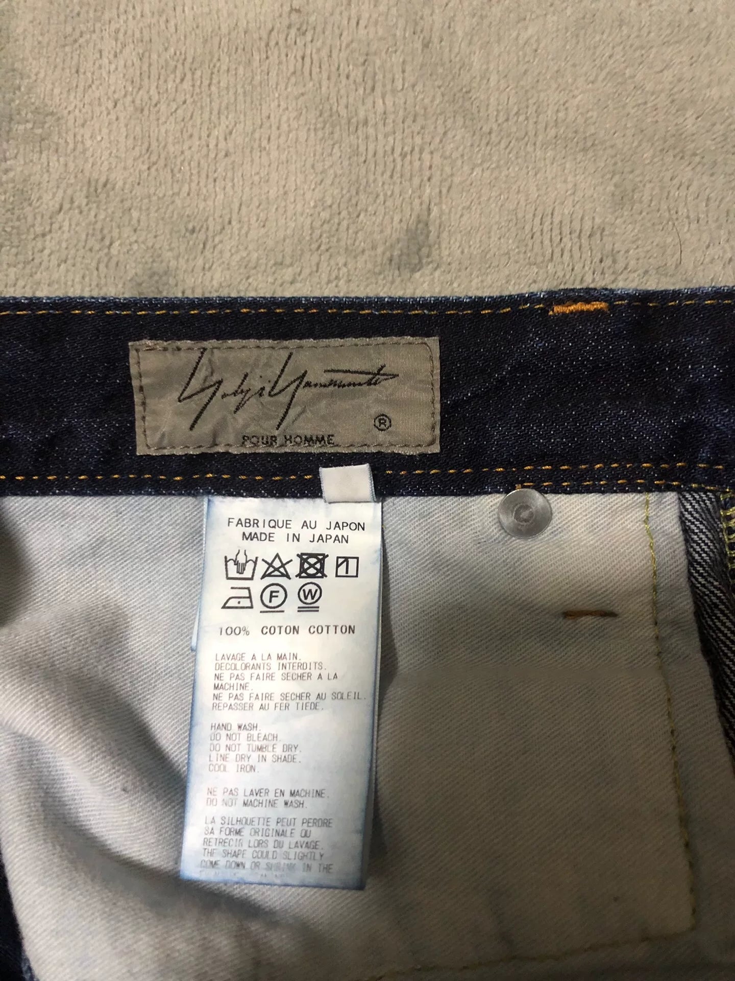 Yohji Yamamoto x Ozono 19SS Discharge Jeans