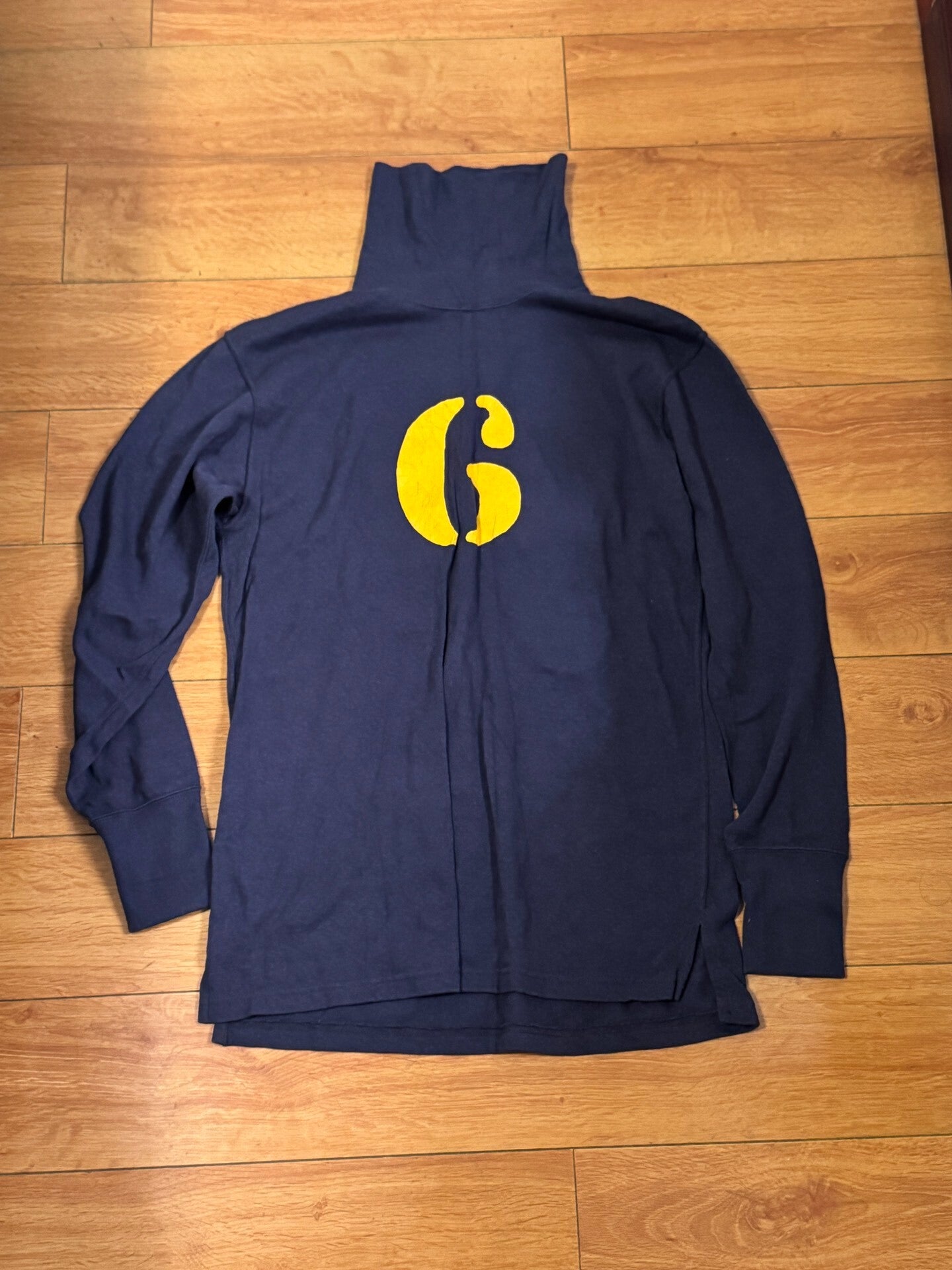 Vintage Navy Blue Long Sleeve T-Shirt