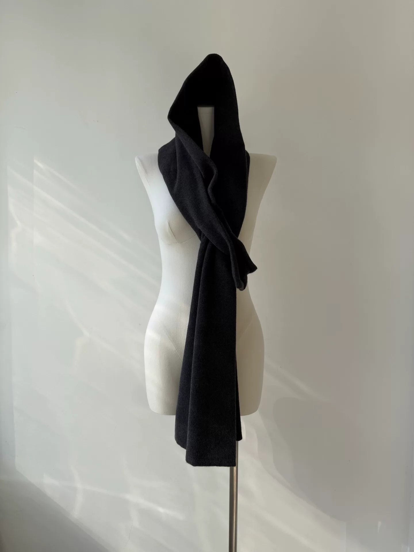 yohji yamamoto noir wool scarf