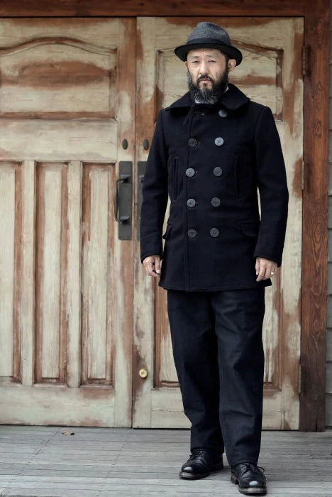 navy wool trousers by freewheelers 1913