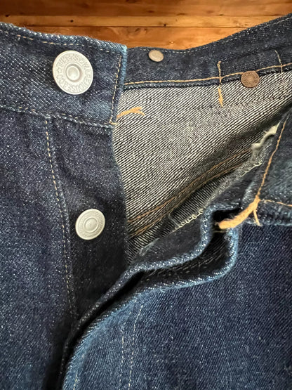 premium natural dye denim overalls