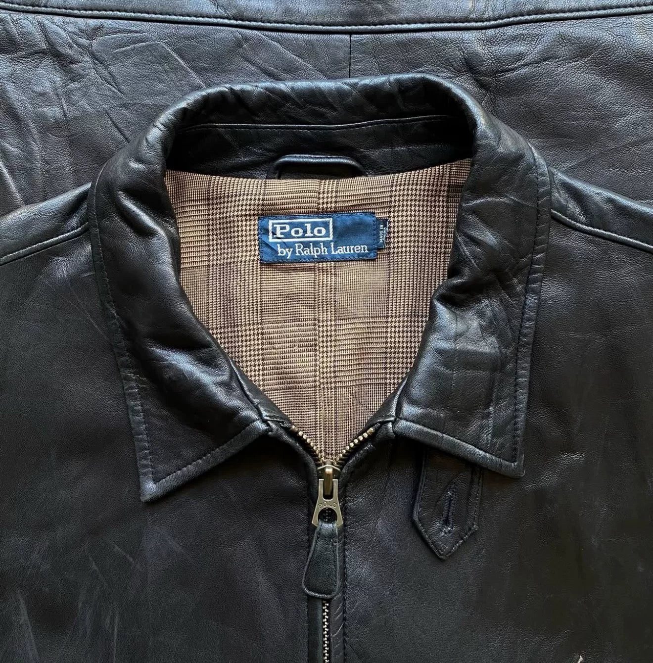 Vintage Polo Ralph Lauren 1990s Leather Jacket