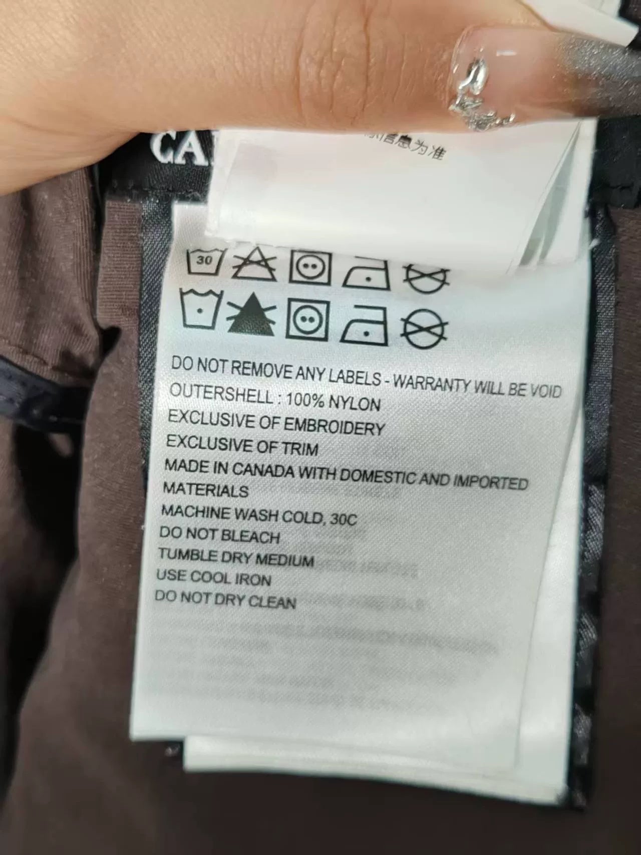 Canada Goose Charred Jacket with Logo