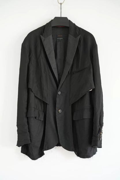 black ziggy chen oversized suit jacket