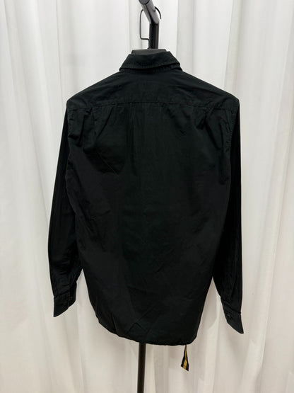 Dries van Noten Black Deconstructed Wrap Shirt