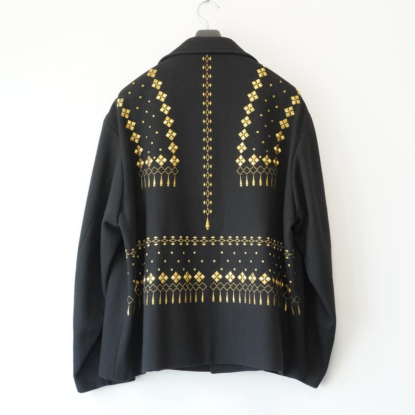 yohji yamamoto gold embroidered jacket