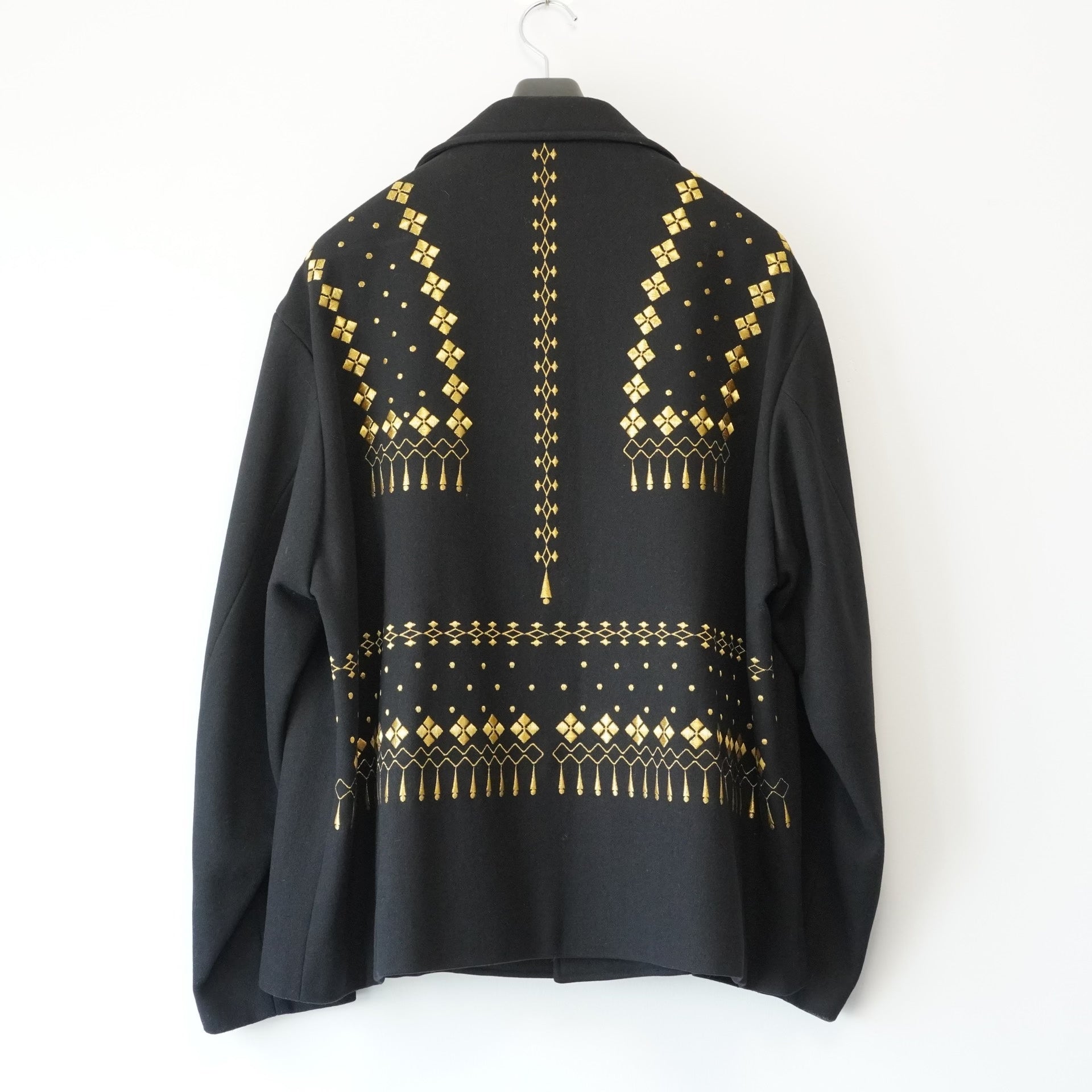 yohji yamamoto gold embroidered jacket
