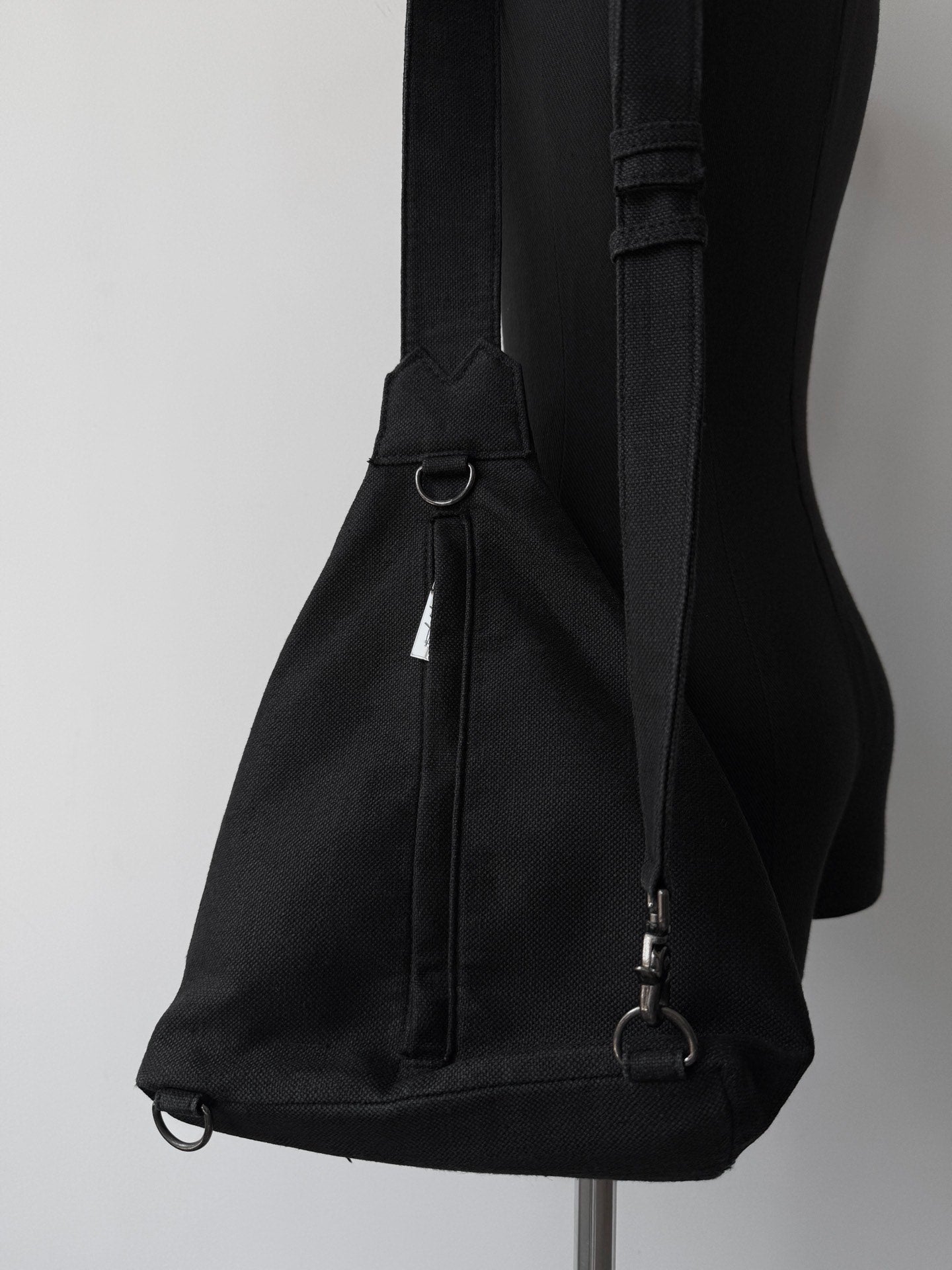 Yohji Yamamoto Discord Linen Drop Bag