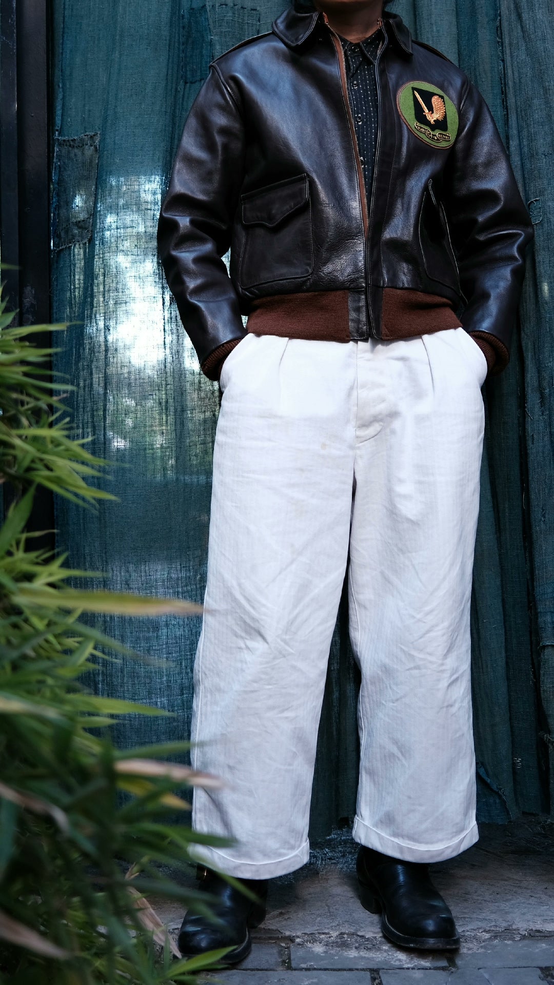 Real McCoy Vintage Painted A2 Flight Jacket