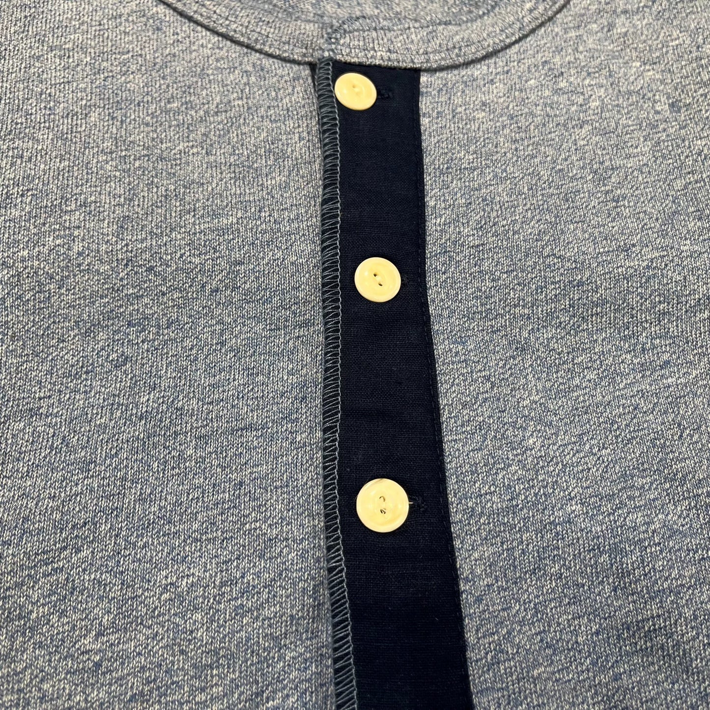 gray long sleeve henley shirt by Ralph Lauren