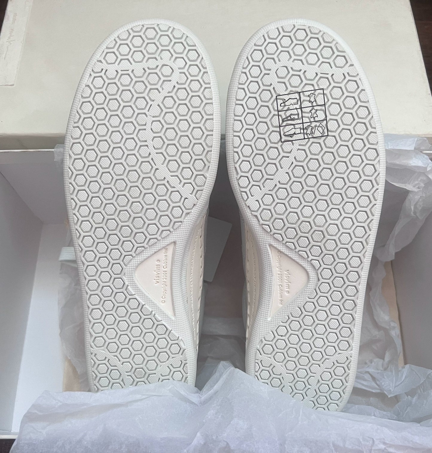 visvim foley-folk white pattern sneakers