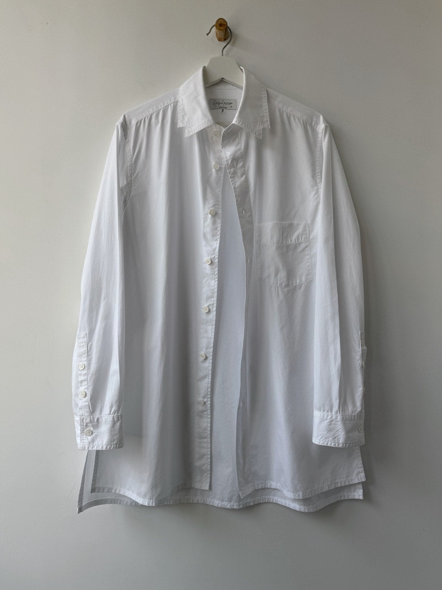 Yohji Yamamoto 21AW Asymmetric Collar Shirt