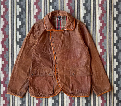 vintage kapital waxed fabric jacket