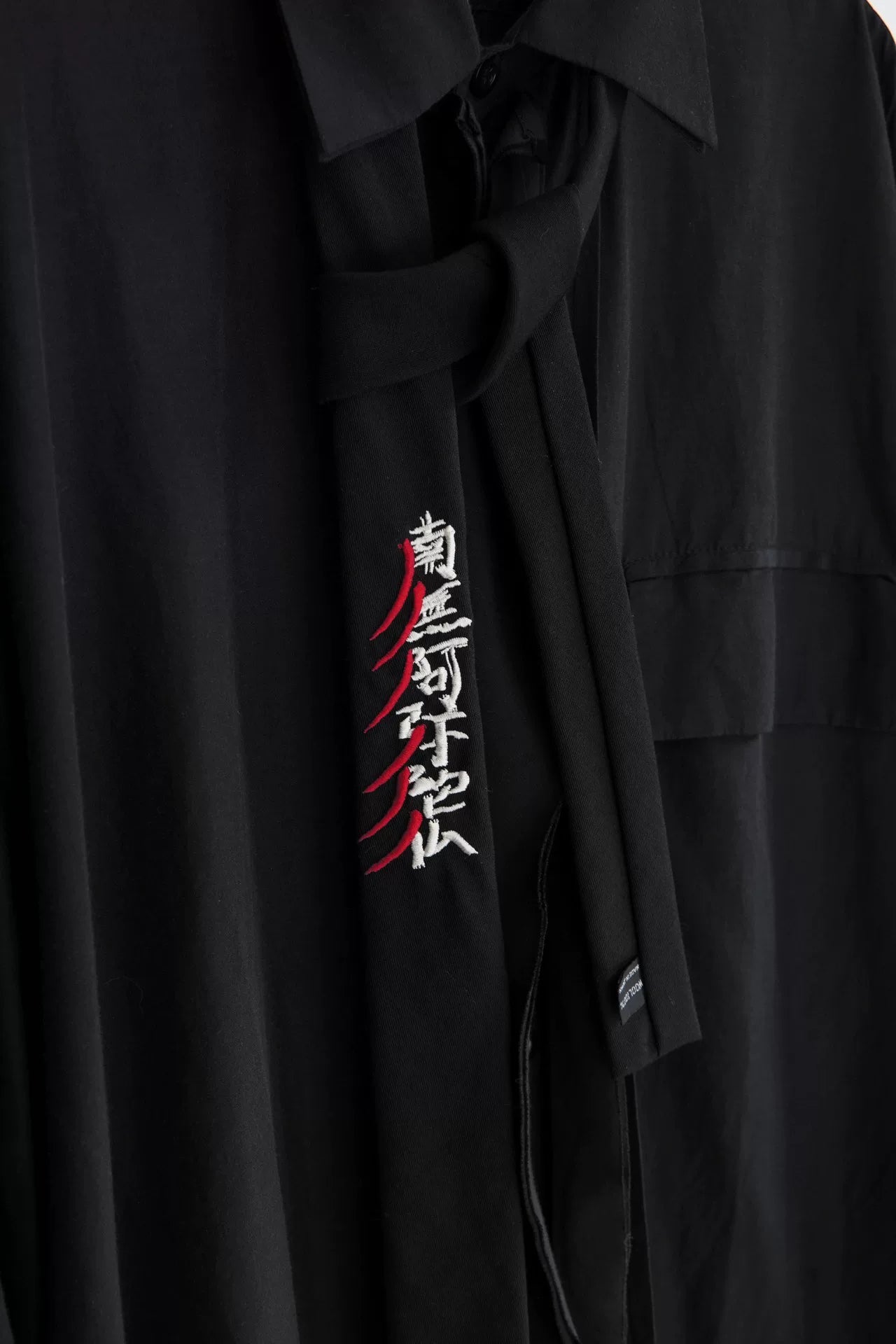 Yohji Yamamoto Pour Homme S/S 2018 Amida Buddha Tie