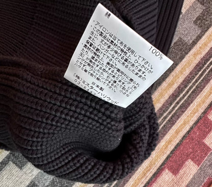 n.hoolywood crewneck knit sweater in black