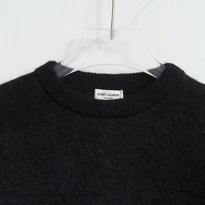 Saint Laurent Men's Black Crewneck Sweater