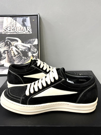 Rick Owens Main Line Black Suede Sneakers 41