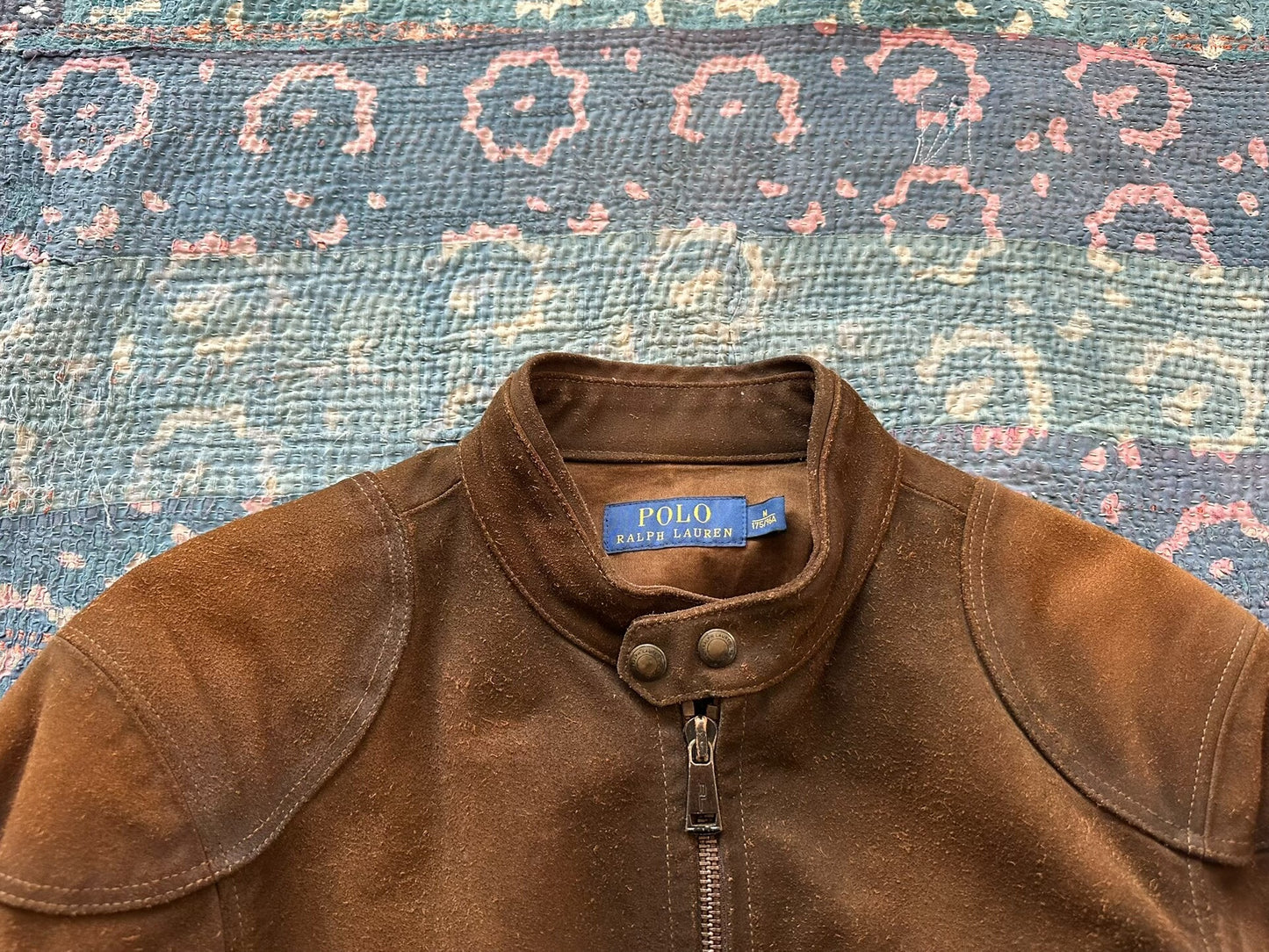 vintage polo ralph lauren leather motorcycle jacket