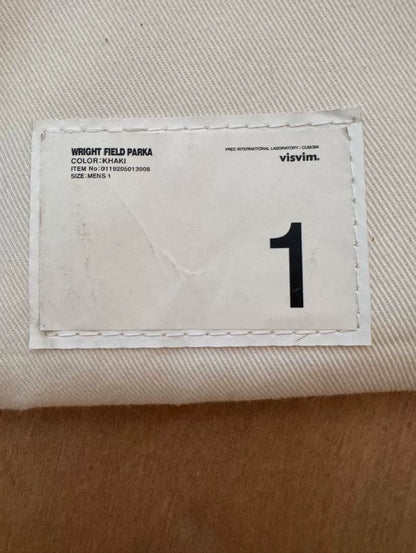 visvim FW19 WRIGHT FIELD PARKA