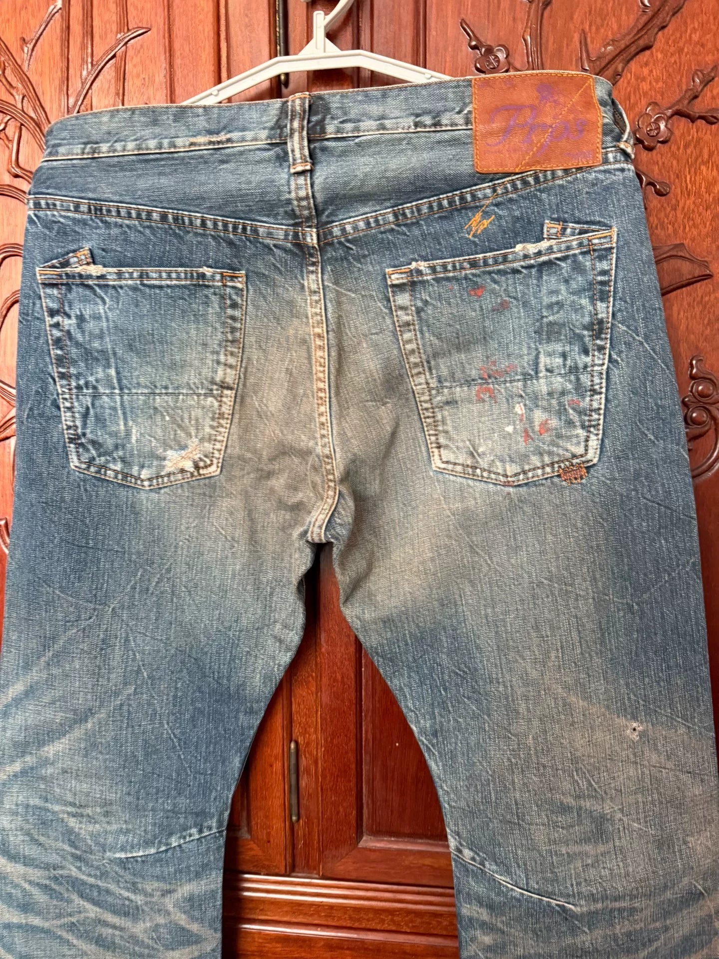 Prps Men's Vintage Acid Wash Jeans