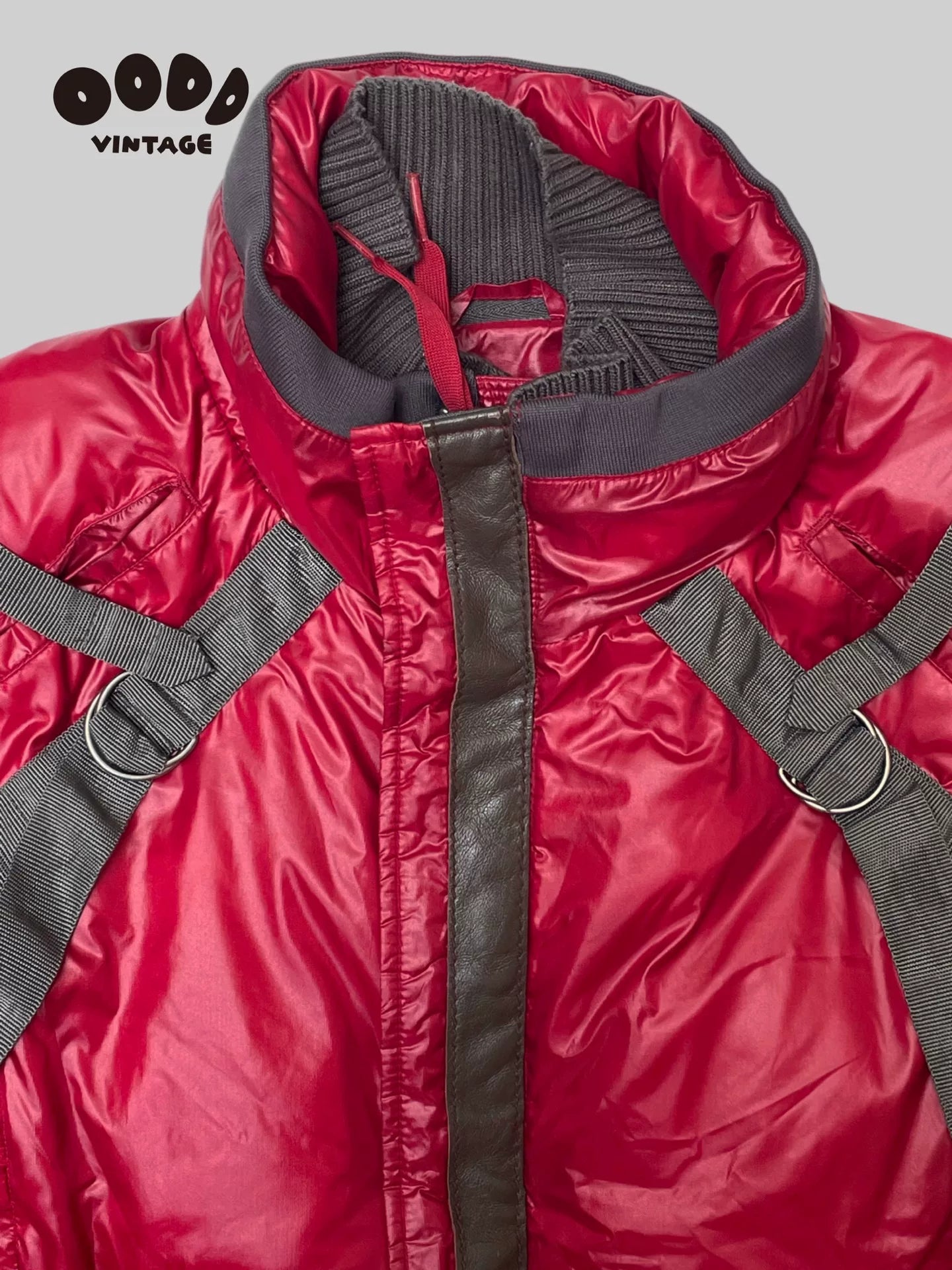 AKIRA Style Red Nylon Puffer Jacket