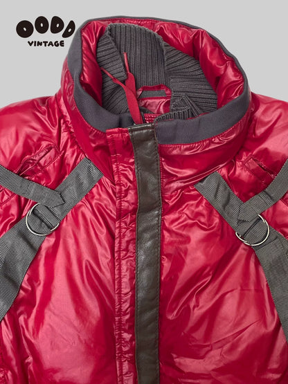 AKIRA Style Red Nylon Puffer Jacket