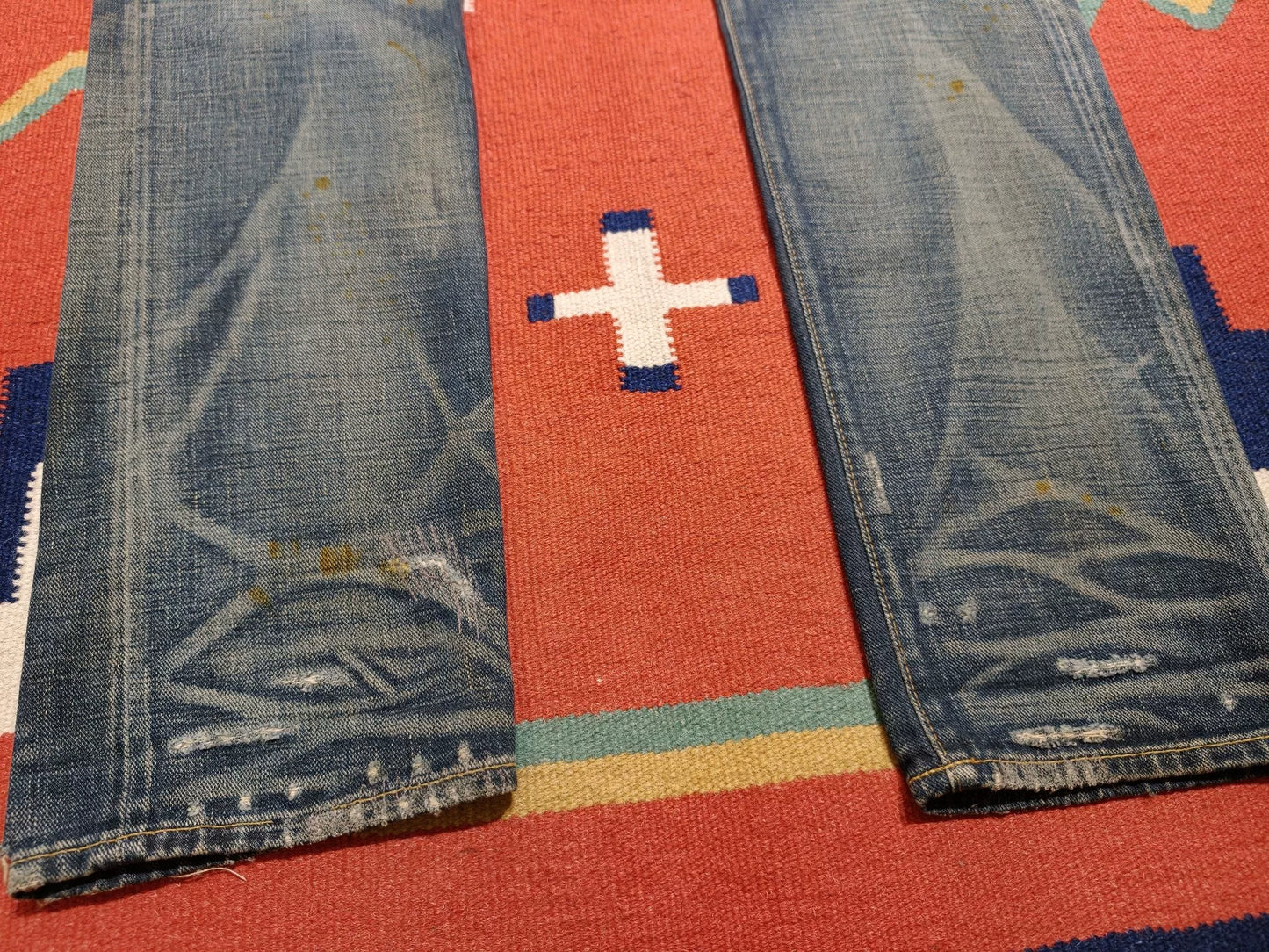 RRL Double RL Yellow Mud Dye Red Selvedge Jeans