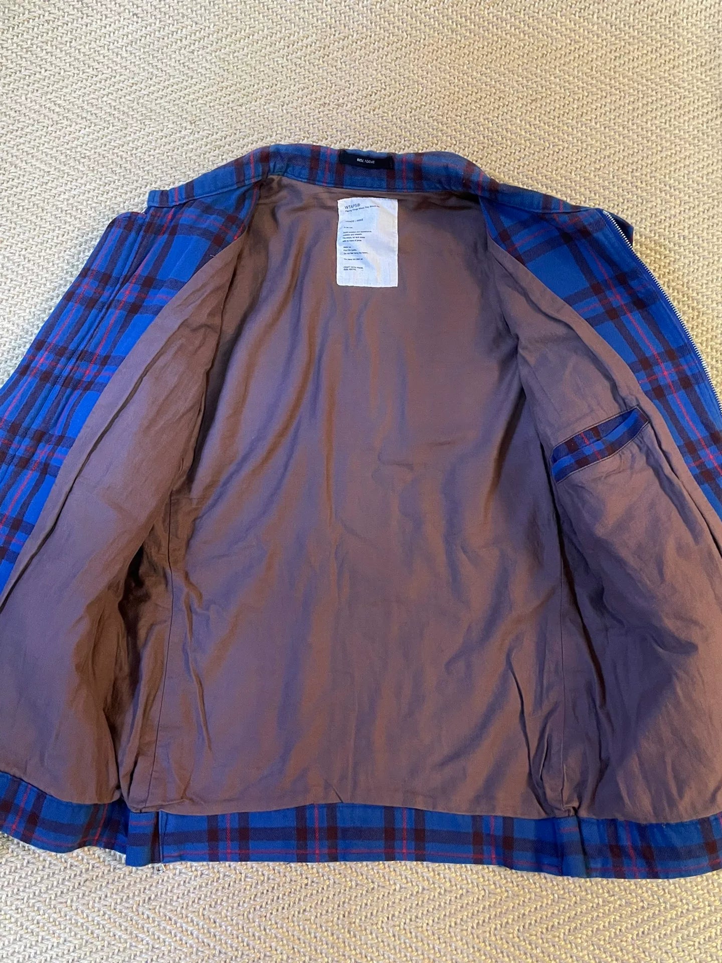WTAPS M3 Twill Quilted Biker Zip Jacket