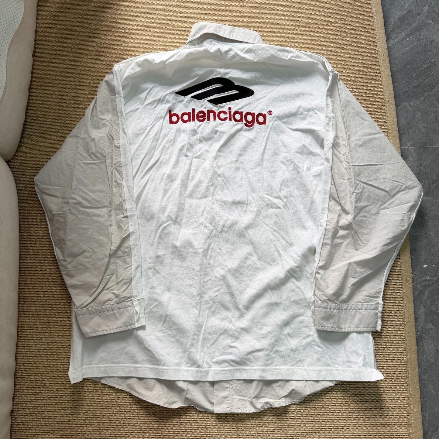 Balenciaga Two-tone Long Sleeve Shirt