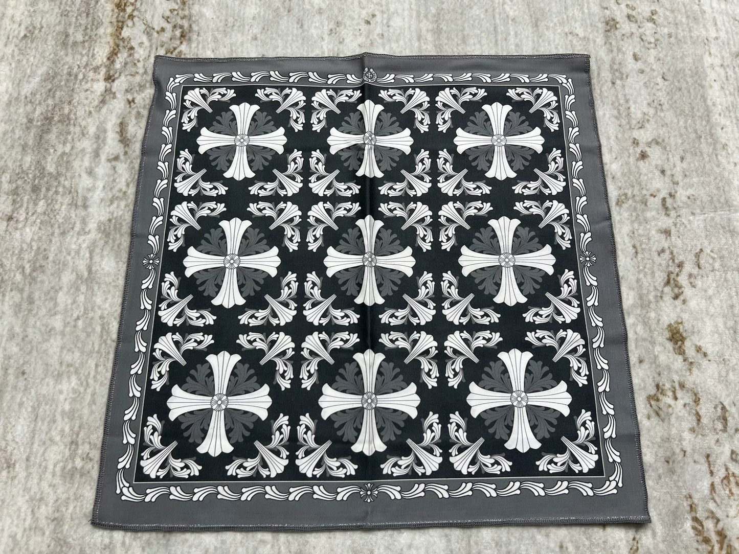 Chrome Hearts Cross Pattern Square Scarf