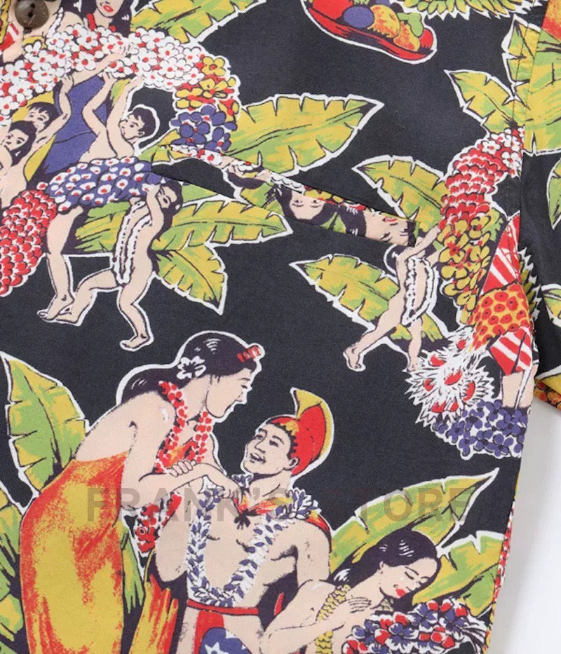SUN SURF Celebration Hawaiian Rayon Shirt