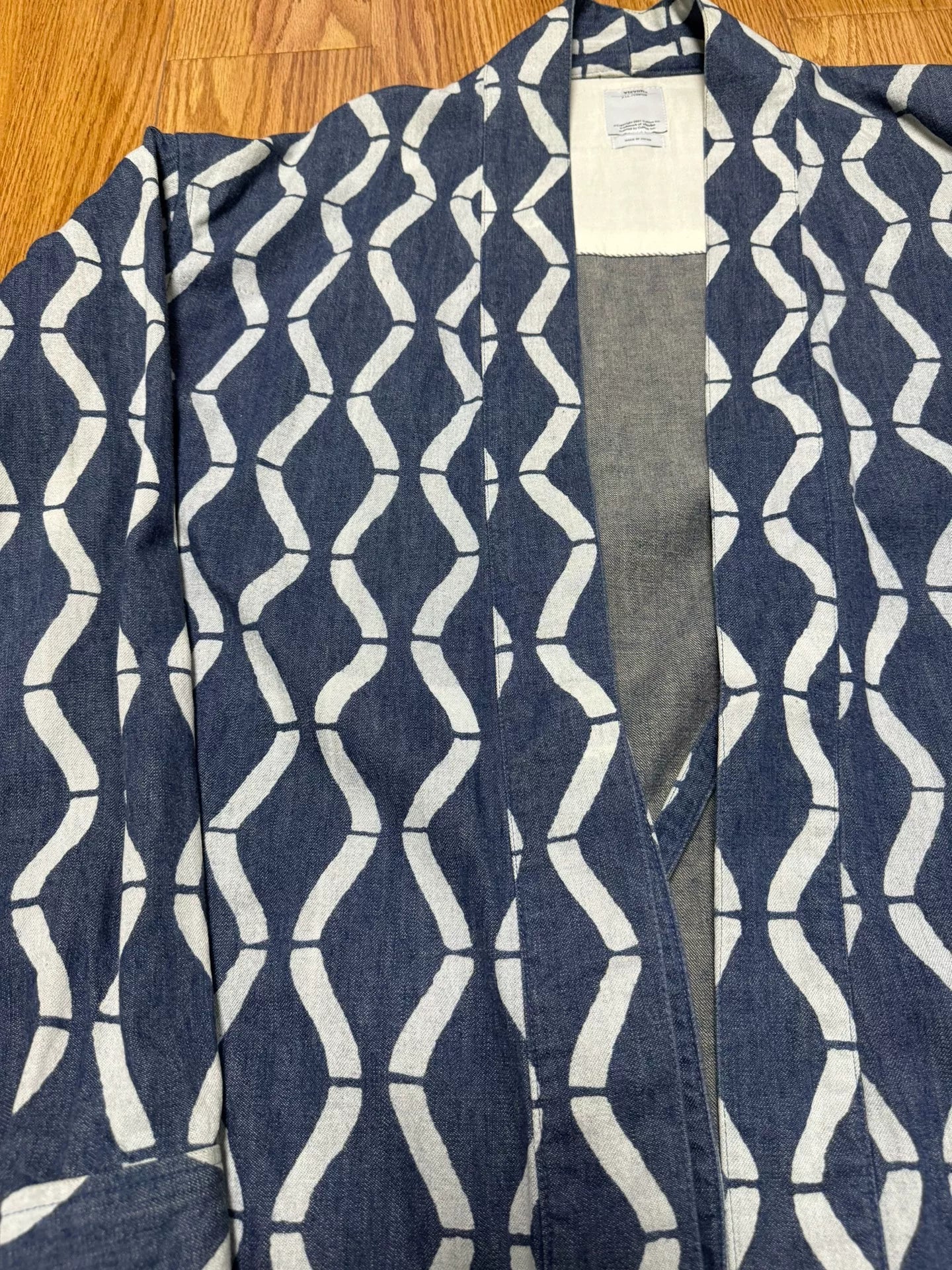 visvim bamboo texture lhamo shirt indigo
