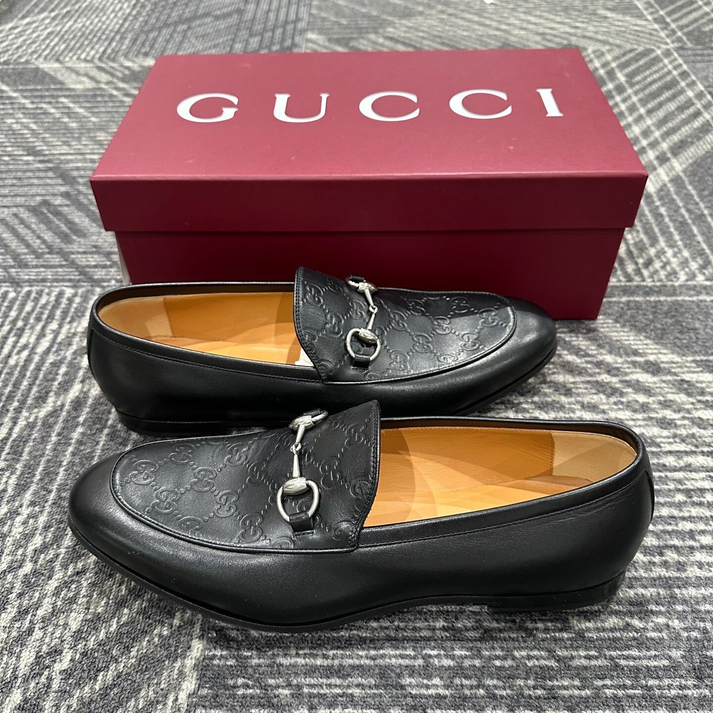Gucci Horsebit Leather Loafers Size 45