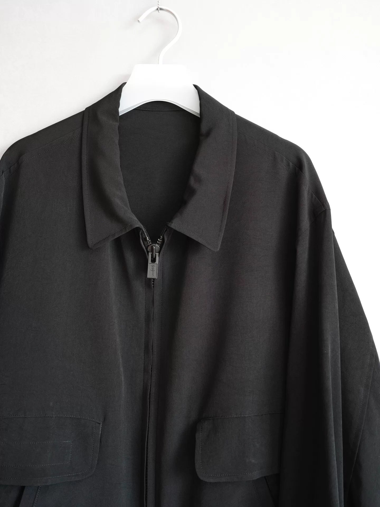 yohji yamamoto zipper jacket in black