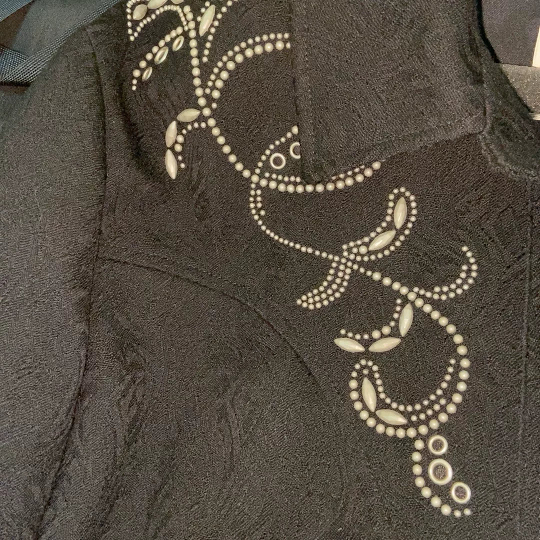 Saint Laurent Men's Beaded Studded Jacket