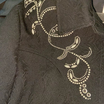 Saint Laurent Men's Beaded Studded Jacket