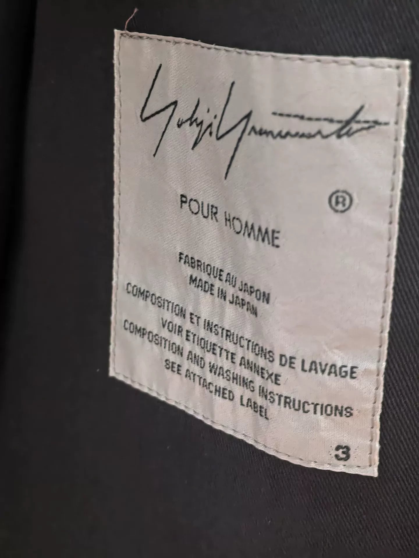 Yohji Yamamoto Pour Homme 19AW Military Coat
